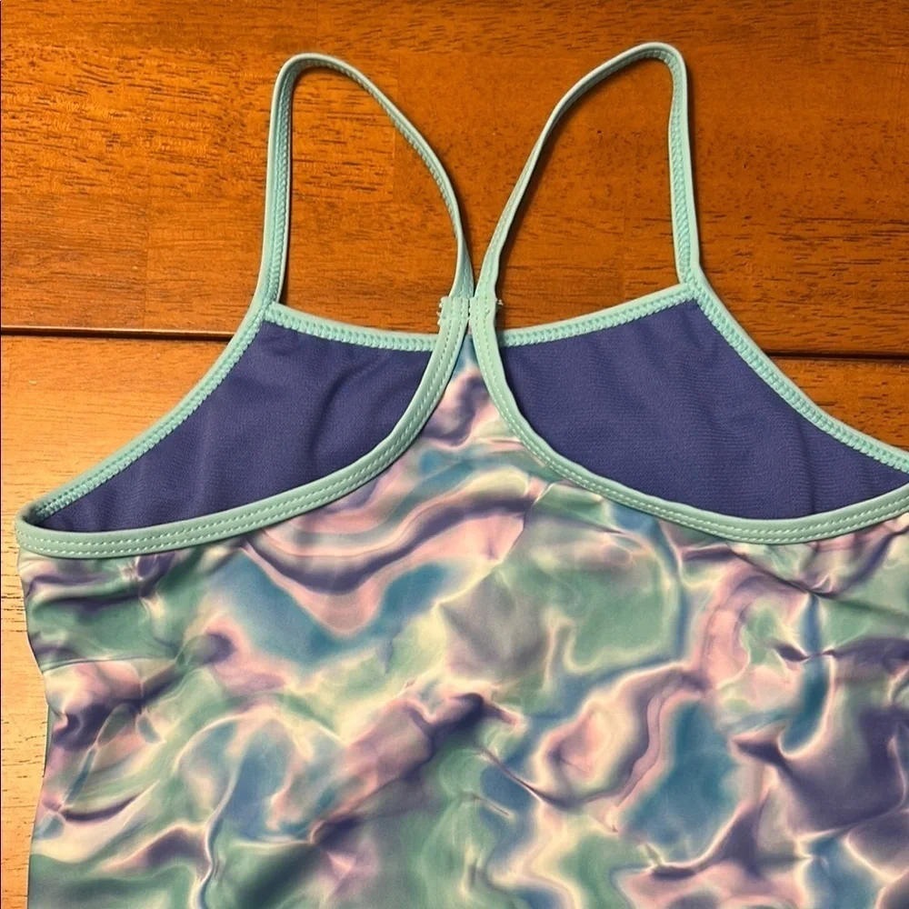 Hurley Blue and White One Piece Swimsuit